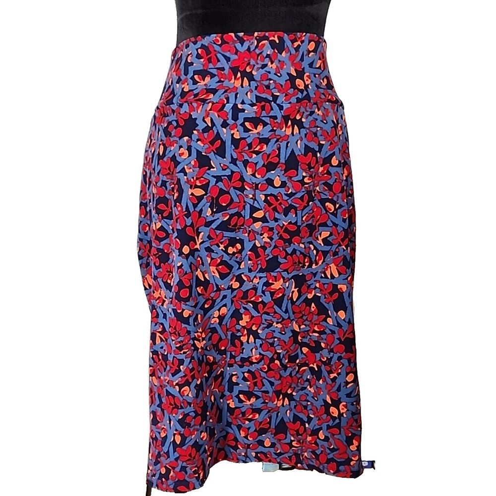 LuLaRoe Cassie 2XL Pencil Skirt Modest Pull On Floral Print Stretch Comfort - Picture 4 of 6